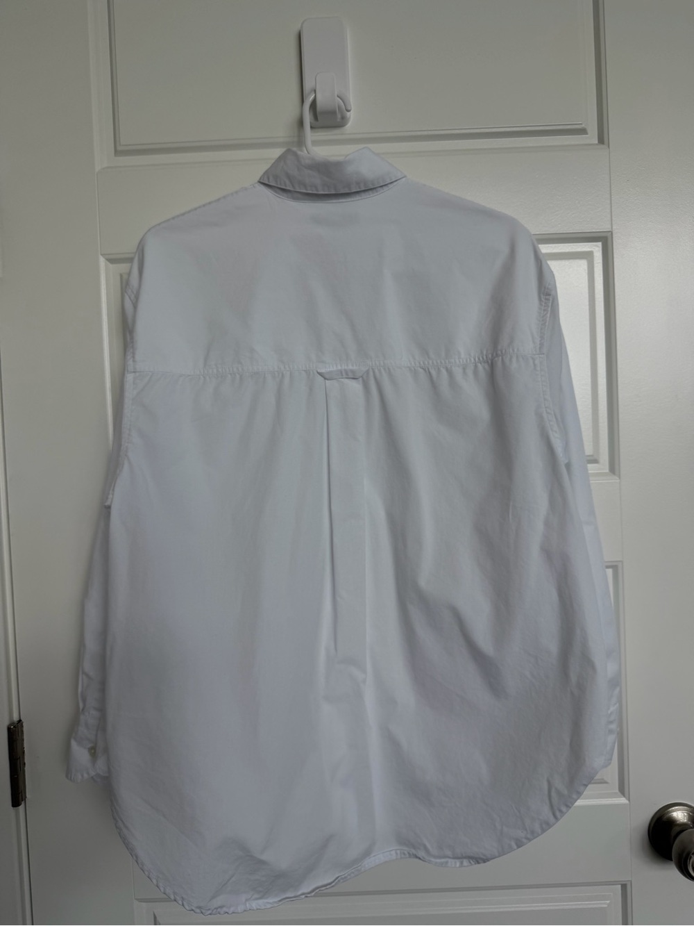 Madewell Oversized White Button Up Shirt XS Cotton Poplin Boyfriend Fit - Picture 3 of 9